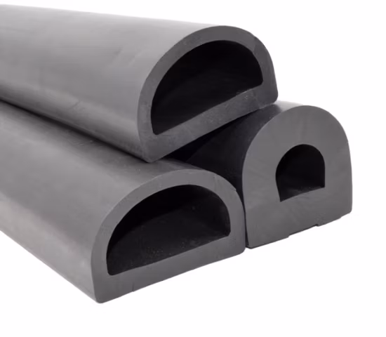 D Type Boat EPDM Rubber Marine Fender Boat Dock Bumpers
